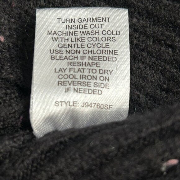 Love Ellie Long Open Cardigan Blue Black Confetti Two Pockets NWOT Size Large - Picture 8 of 11